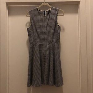 DVF blue & white dress